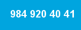 984 920 40 41 984 920 40 41